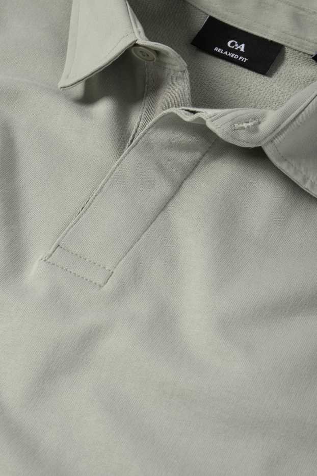 Herren - Sweatshirt - grün / grau
