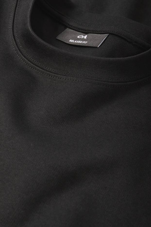 Hommes - T-shirt - relaxed fit - noir