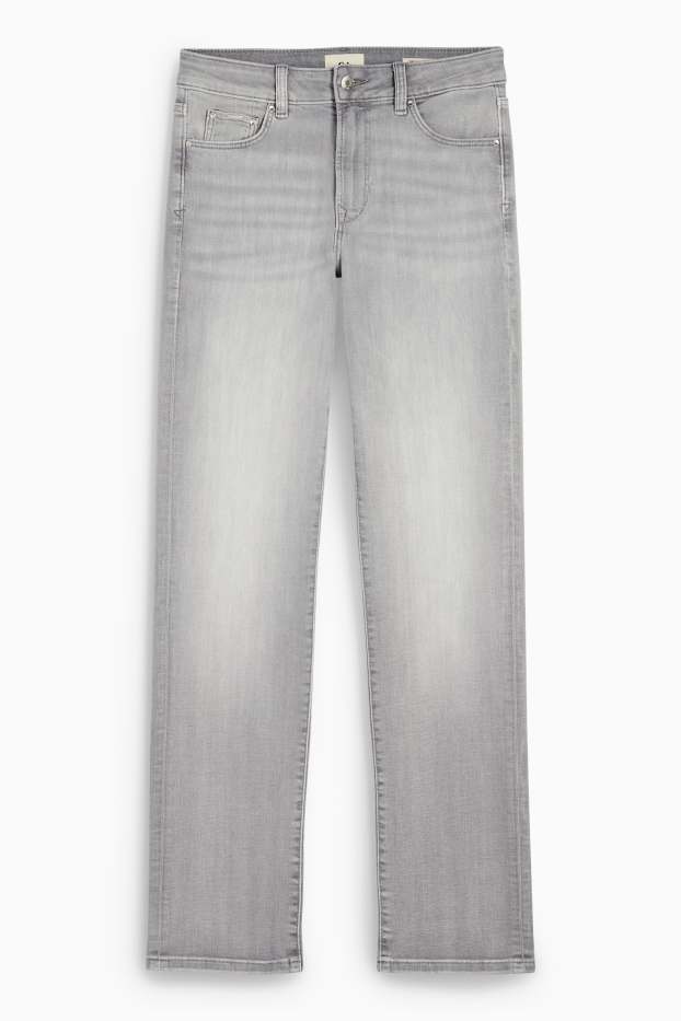 Dona - Straight jeans - mid waist - LYCRA® - texà gris clar