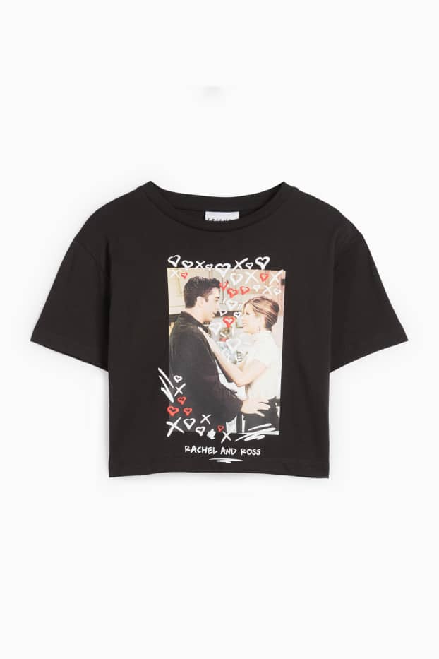 Dames - Kort T-shirt - Friends - zwart