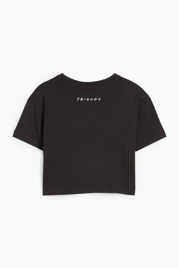 Dames - Kort T-shirt - Friends - zwart