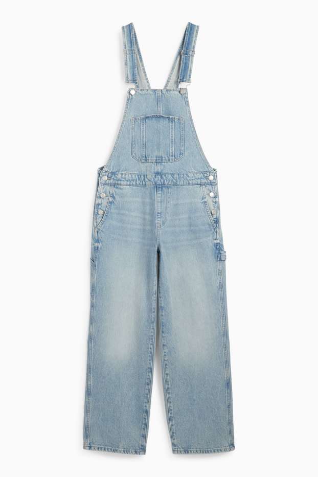 Femmes - Salopette en jean - loose fit - jean bleu clair