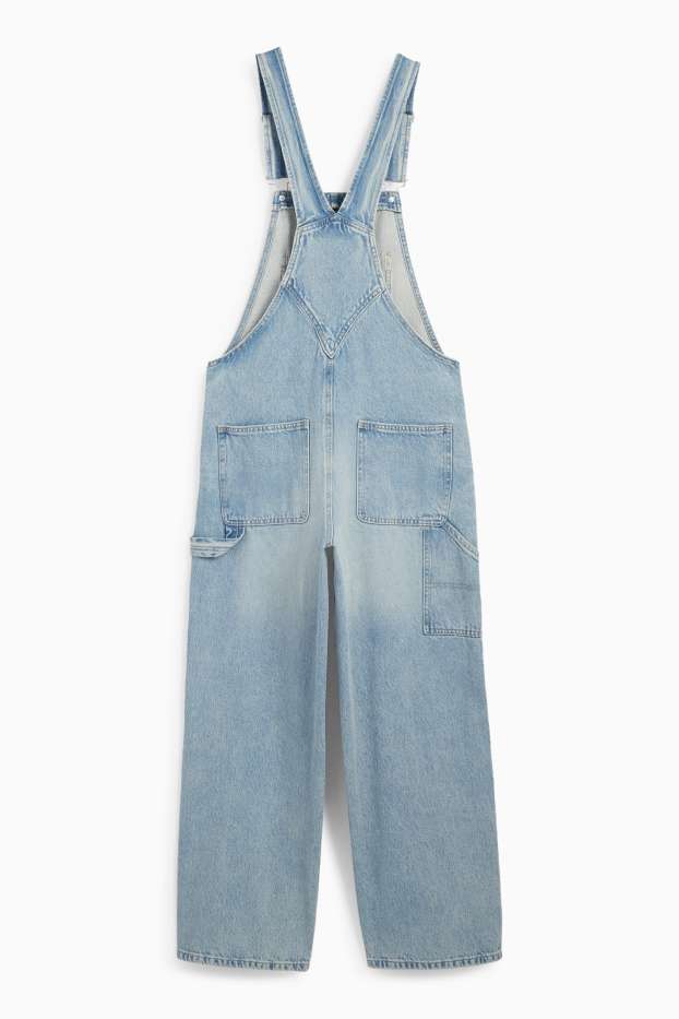 Femmes - Salopette en jean - loose fit - jean bleu clair