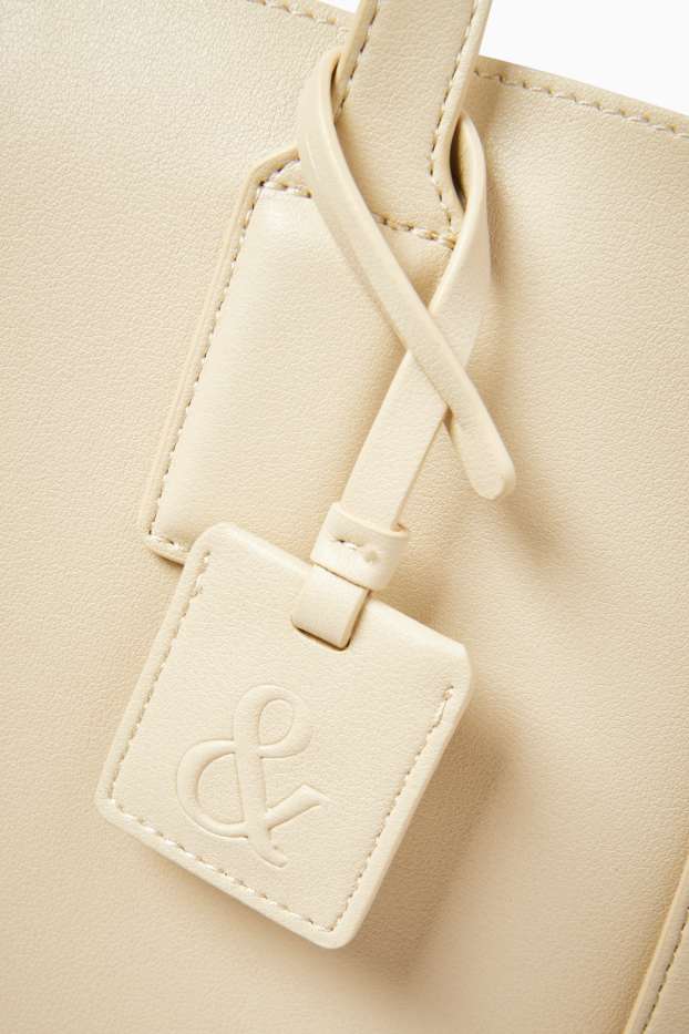 Donna - Shopper grande - similpelle - beige