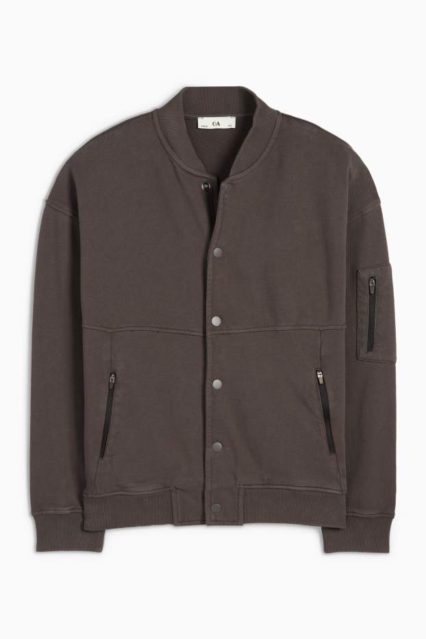 Enfants garçons - Veste style campus - marron foncé