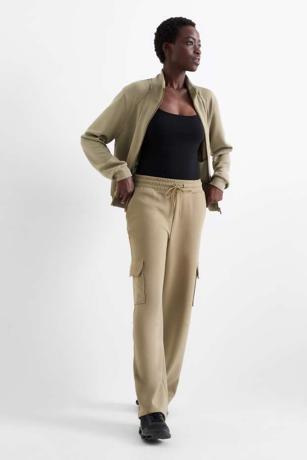 Women - Technical cargo joggers - green