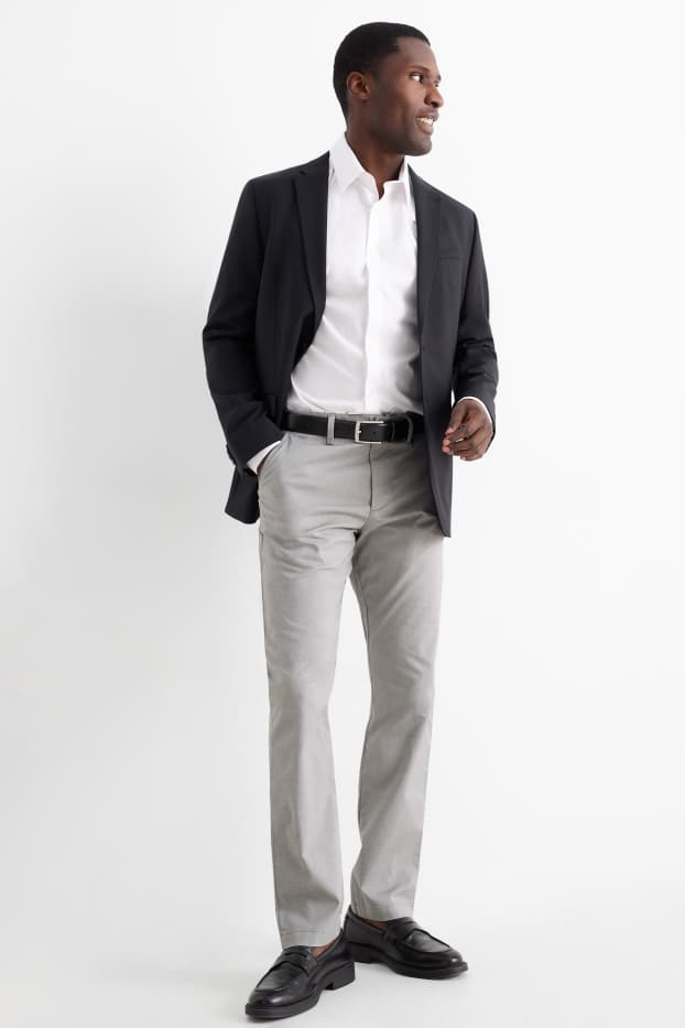 Uomo - Pantaloni chino - slim fit - grigio chiaro