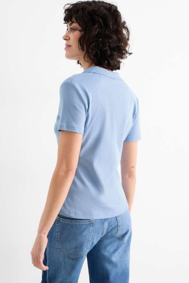 Women - Polo shirt - blue