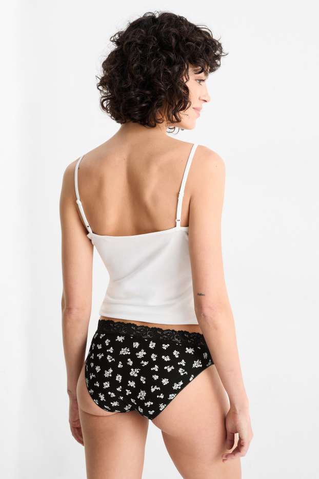 Femmes - Lot de 3 - culottes - noir