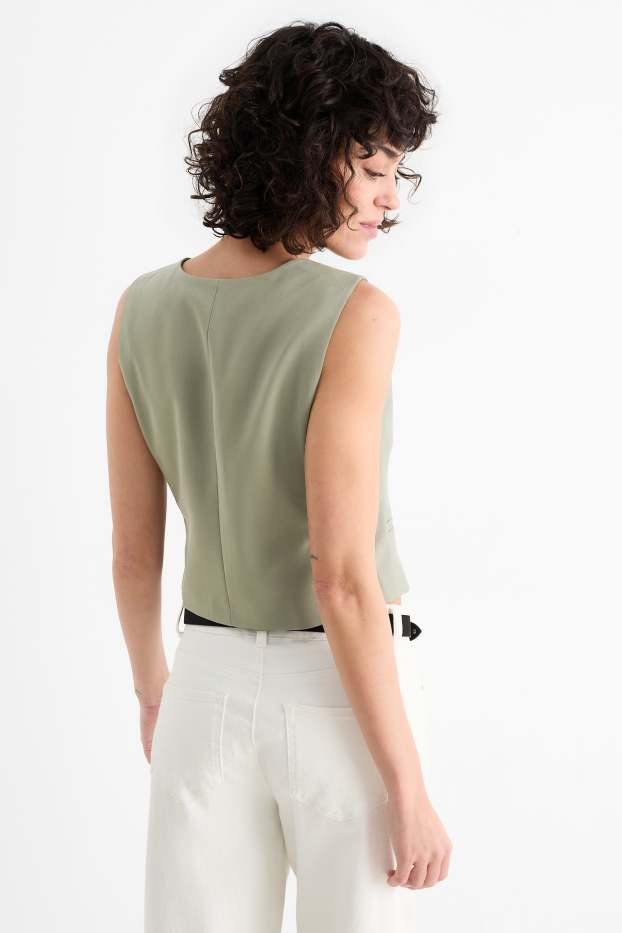 Dona - Armilla formal - regular fit - verd fosc