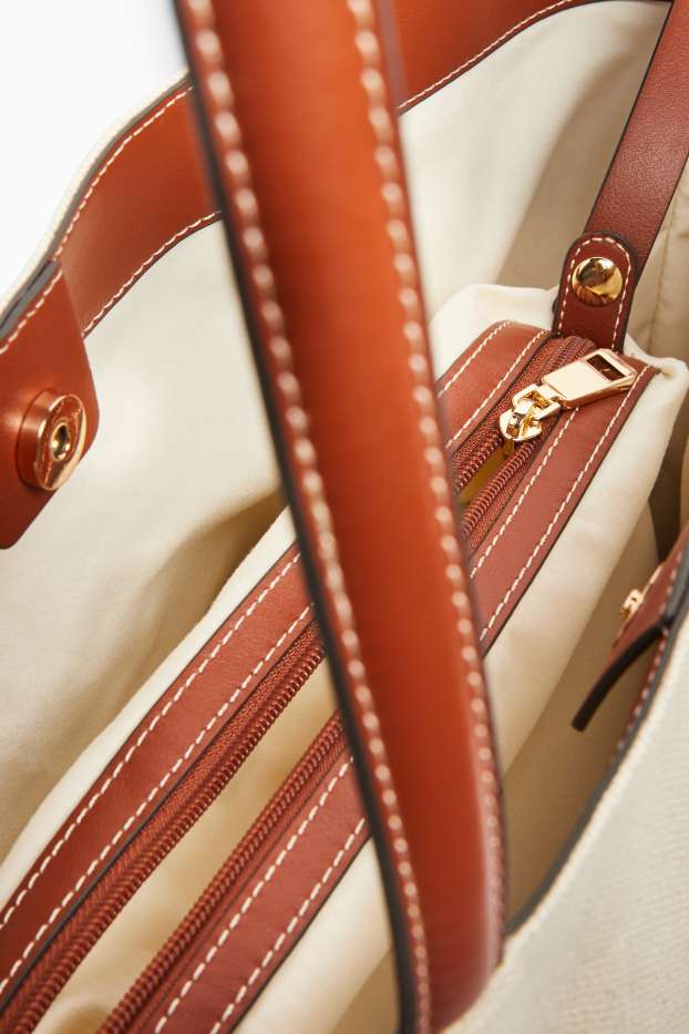 Donna - Shopper grande - bianco crema