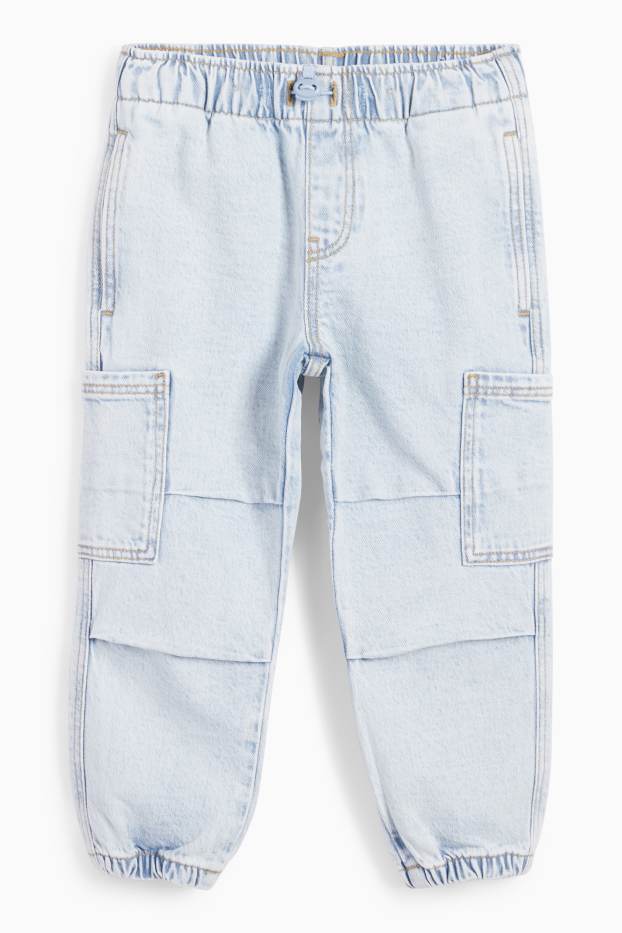Kinder Buben - Cargo Jeans - helljeansblau