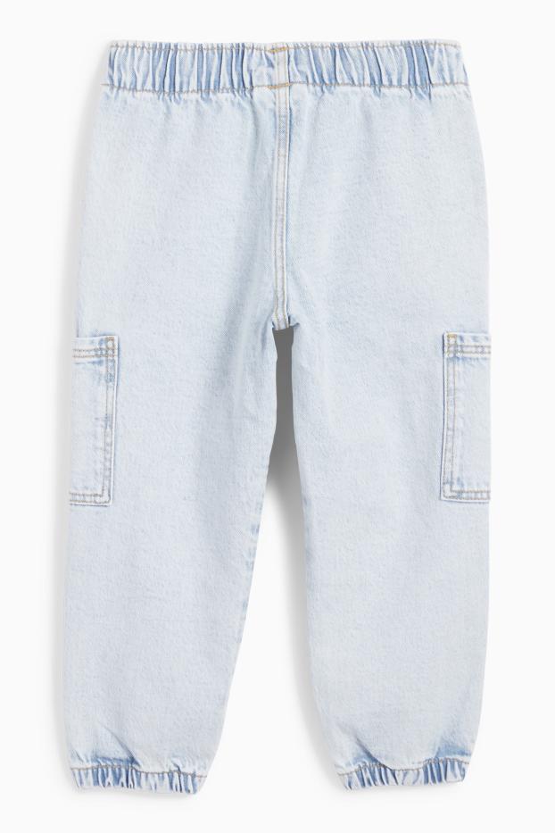 Kinder Buben - Cargo Jeans - helljeansblau