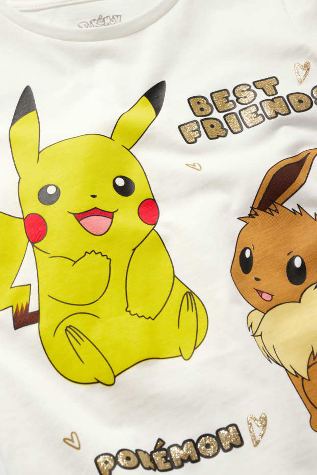 Children Girls - Pokémon - short sleeve T-shirt - white