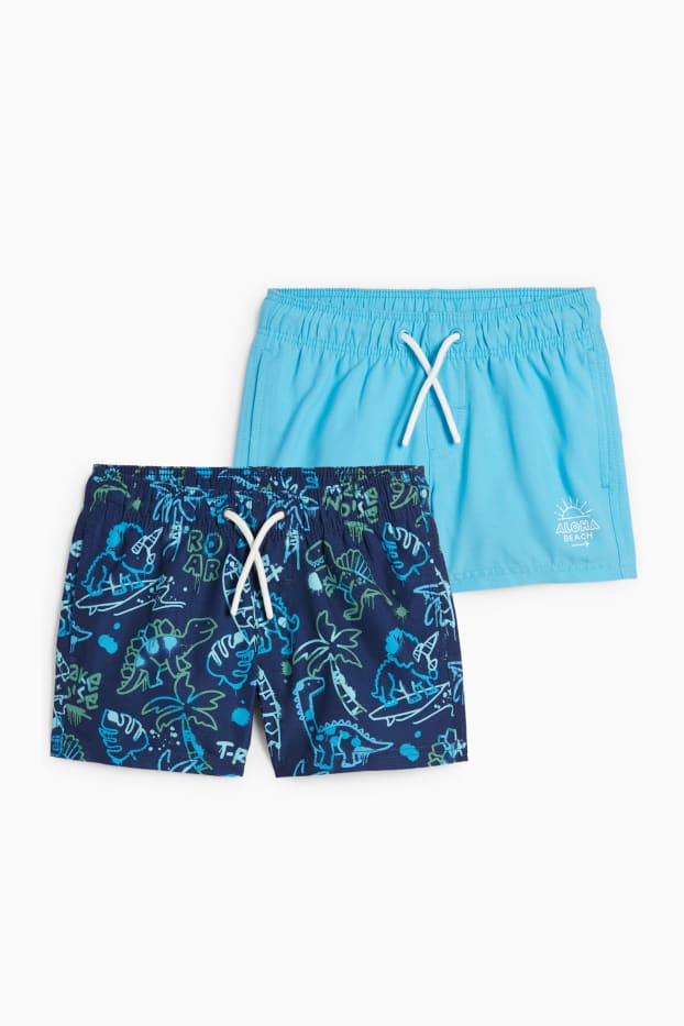 Nen - Paquet de 2 - dinosaures - banyador - blau fosc