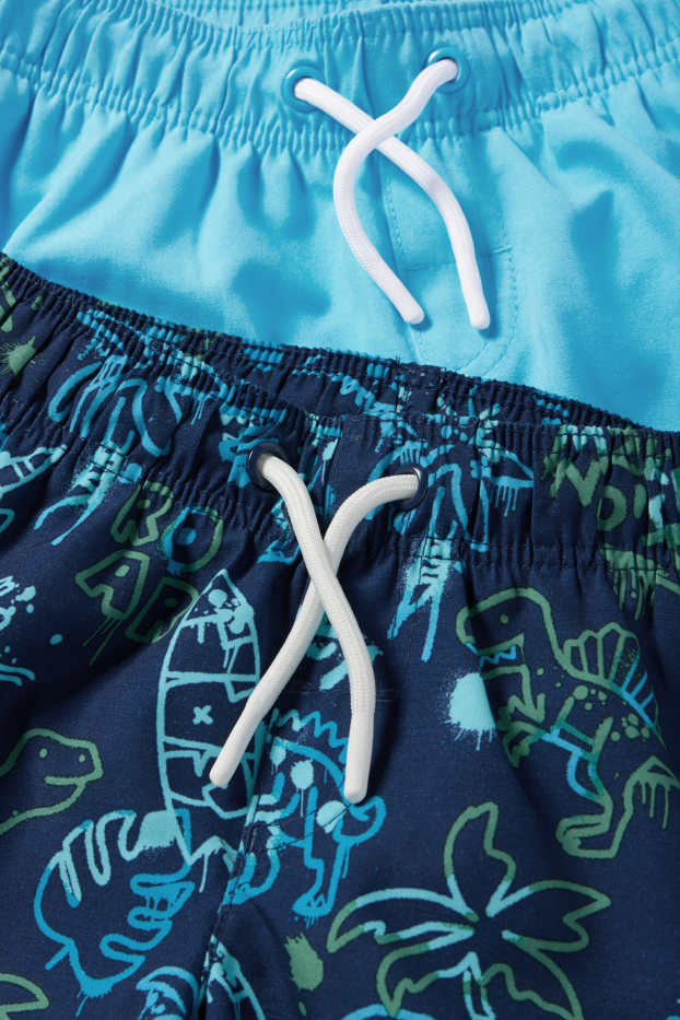 Nen - Paquet de 2 - dinosaures - banyador - blau fosc