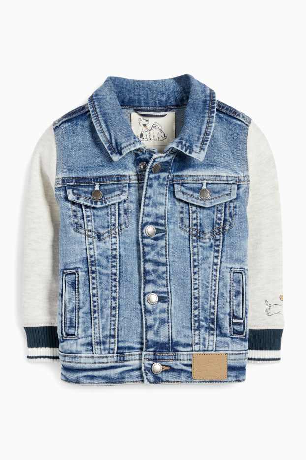 Bebeluși - băieți - Câine - jachetă din denim bebeluși - denim-albastru