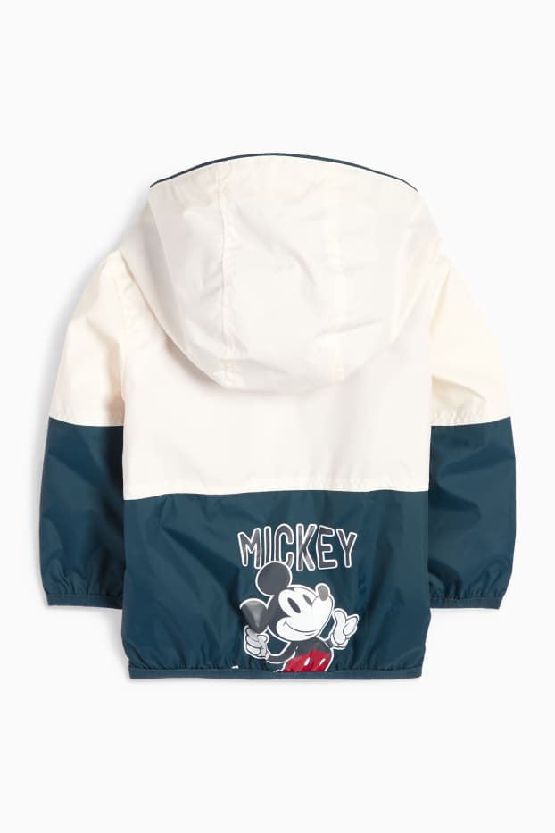Bébés garçons - Mickey Mouse - veste à capuche pour bébé - déperlante - bleu foncé
