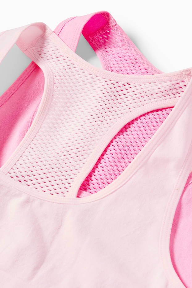 Kinder Mädchen - Multipack 2er - Bustier - rosa