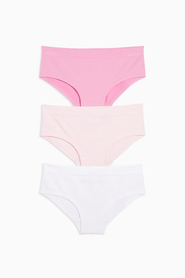 Children Girls - Multipack of 3 - knickers - rose