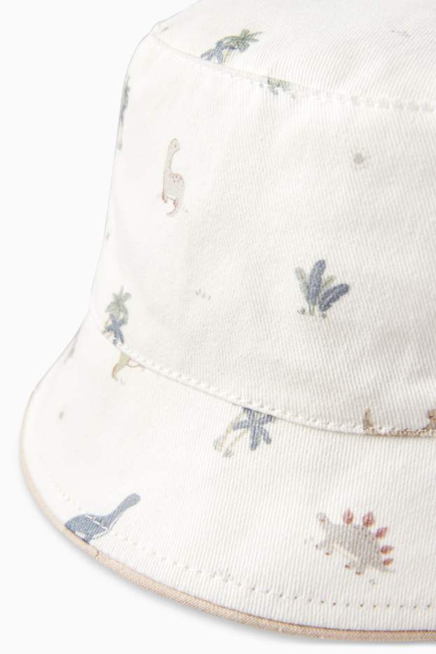 Bébés garçons - Dinosaures - bob pour bébé - blanc crème