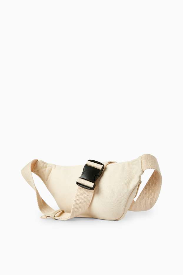 Hommes - Sac banane - blanc crème
