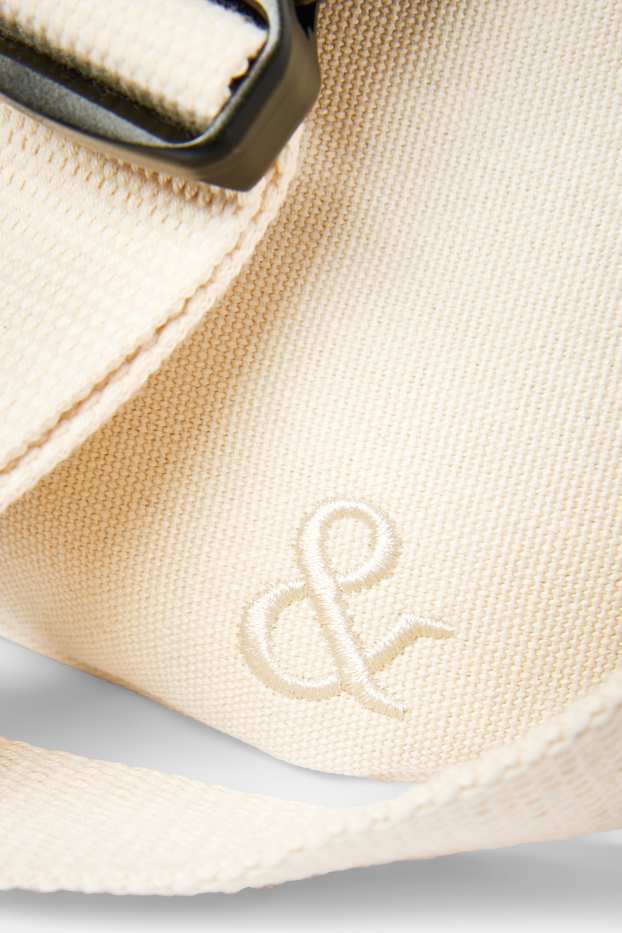Hommes - Sac banane - blanc crème