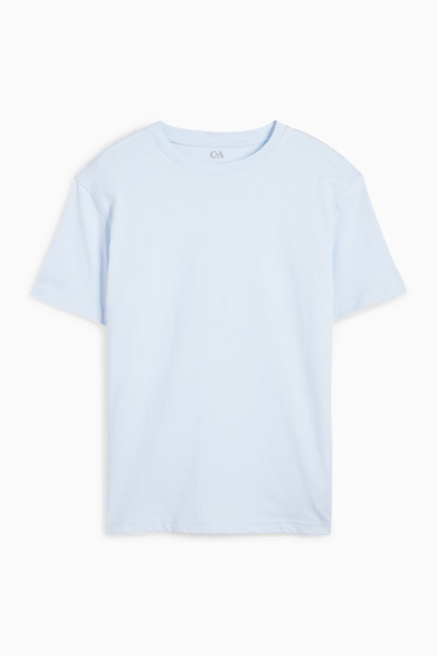 Kinder Jungen - Kurzarmshirt - hellblau