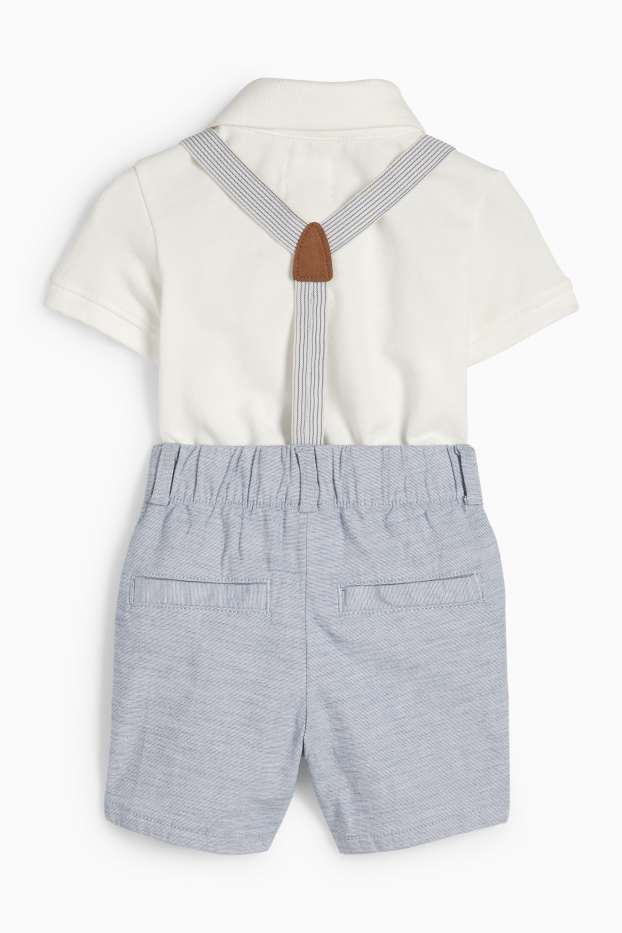 Bébés garçons - Tenue pour bébé - 3 pièces - blanc crème