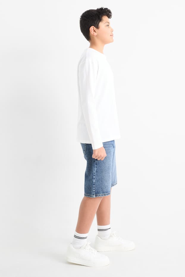 Enfants garçons - Bermudas en jean - jean bleu