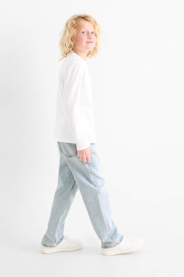 Copii - Băieți - Loose fit jeans - denim-albastru deschis