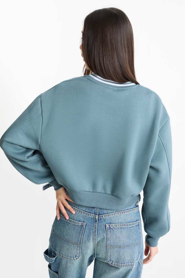 Femmes - Sweat court - bleu