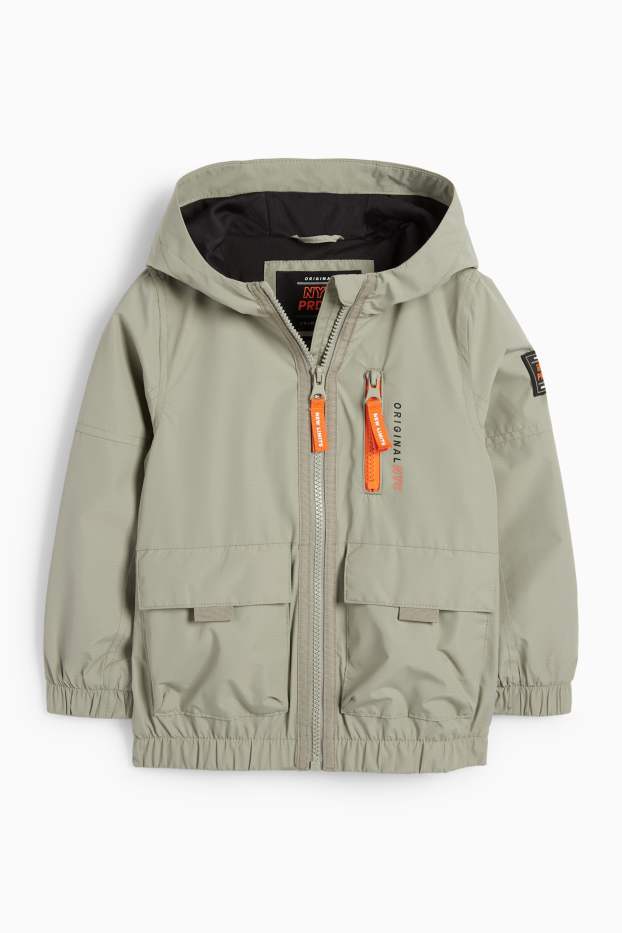 Enfants garçons - Veste à capuche - déperlante - vert