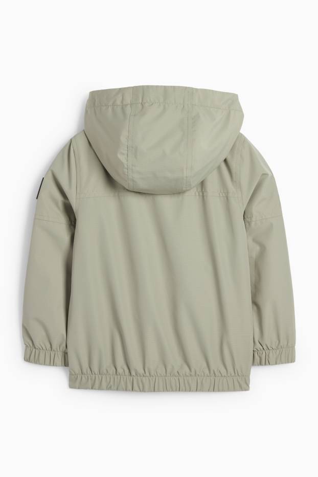 Enfants garçons - Veste à capuche - déperlante - vert