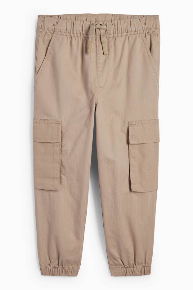 Kinderen: jongens - Cargobroek - taupe
