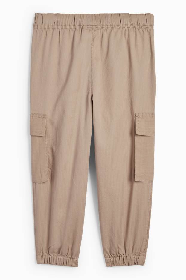 Kinderen: jongens - Cargobroek - taupe