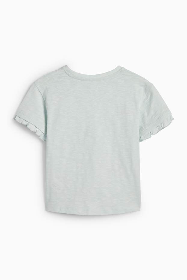Enfants filles - Papillon - T-shirt - turquoise