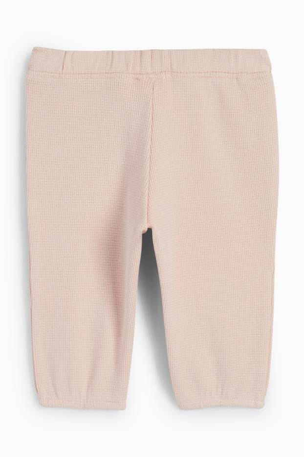 Baby Girls - Baby joggers - textured - rose