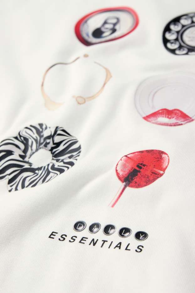Femmes - T-shirt court - blanc