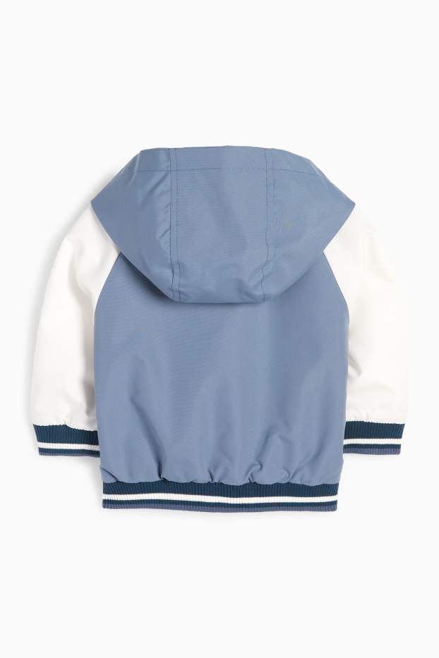 Bébés garçons - Veste universitaire à capuche pour bébé - bleu clair