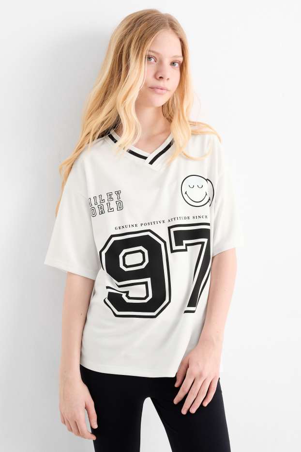 Enfants filles - SmileyWorld® - T-shirt - blanc