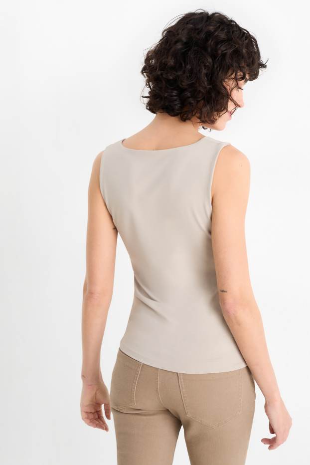 Donna - Top basic - grigio