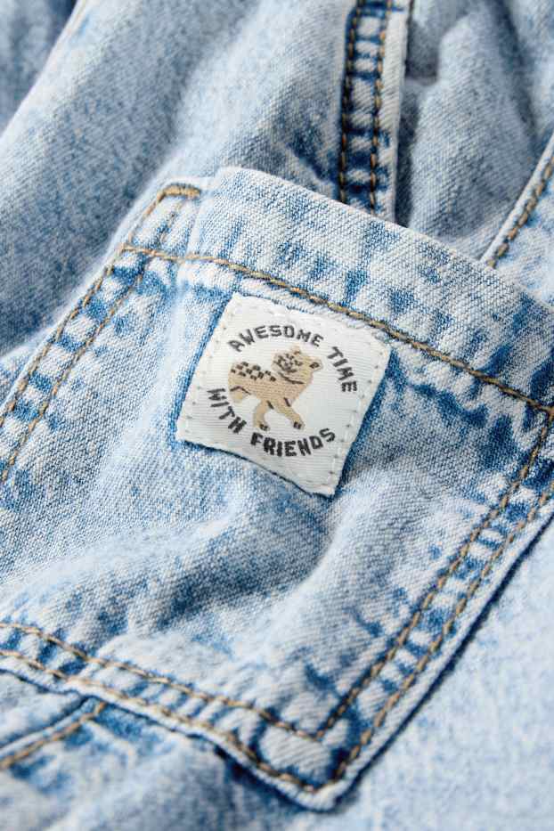 Miminka - chlapci - Džínové šortky pro miminka - džíny - světle modré