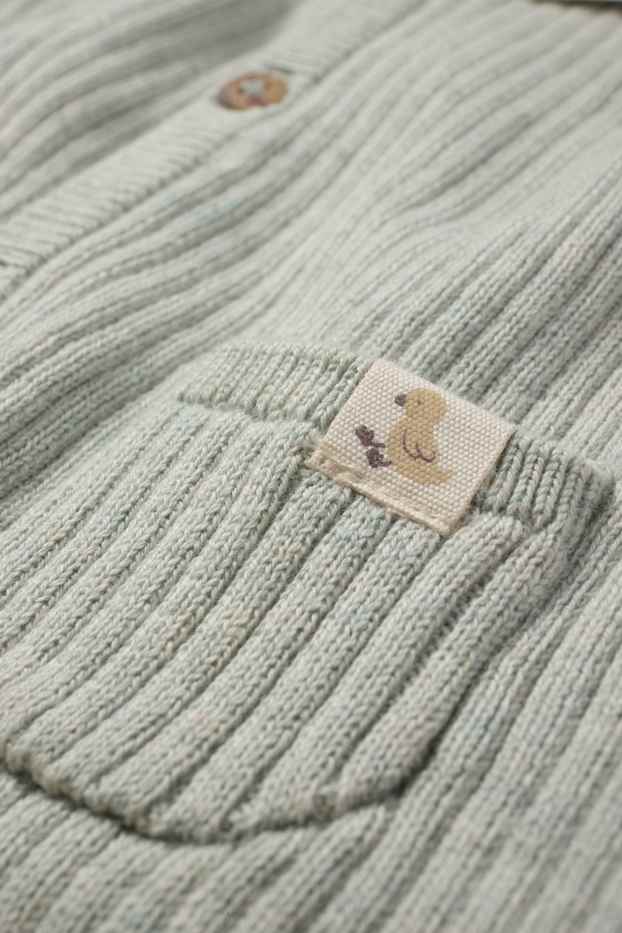 Unisex - Baby-Outfit - gerippt - 2 teilig - mintgrün