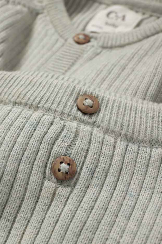 Unisex - Baby-Outfit - gerippt - 2 teilig - mintgrün