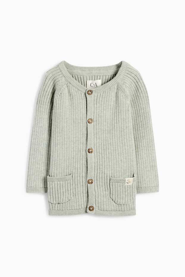 Unisex - Baby-Outfit - gerippt - 2 teilig - mintgrün