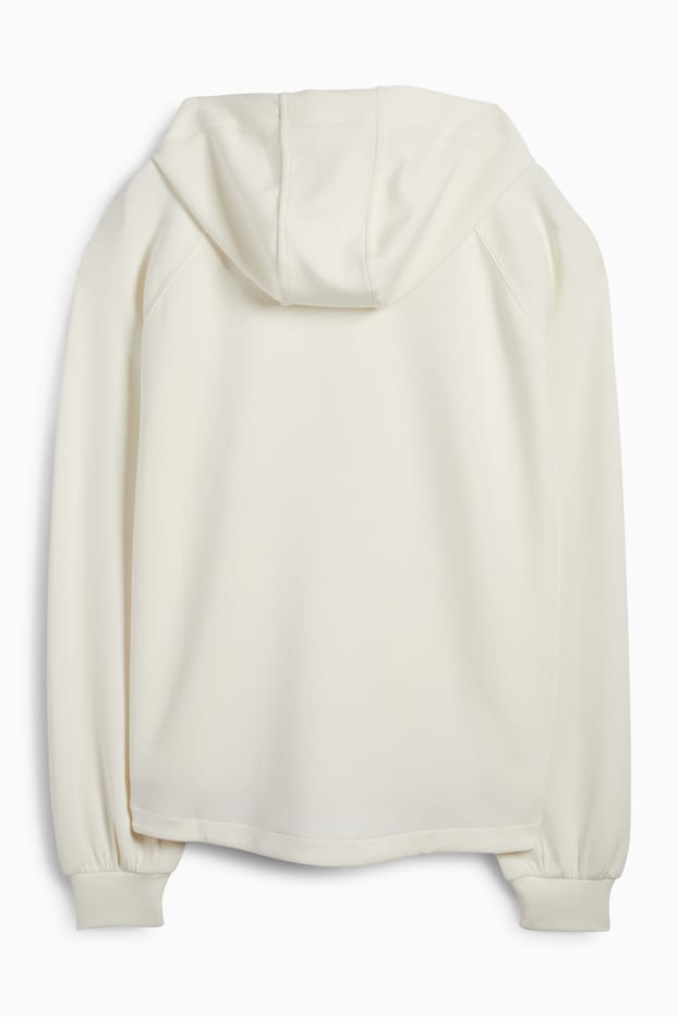 Damen - Funktions-Hoodie - cremeweiß