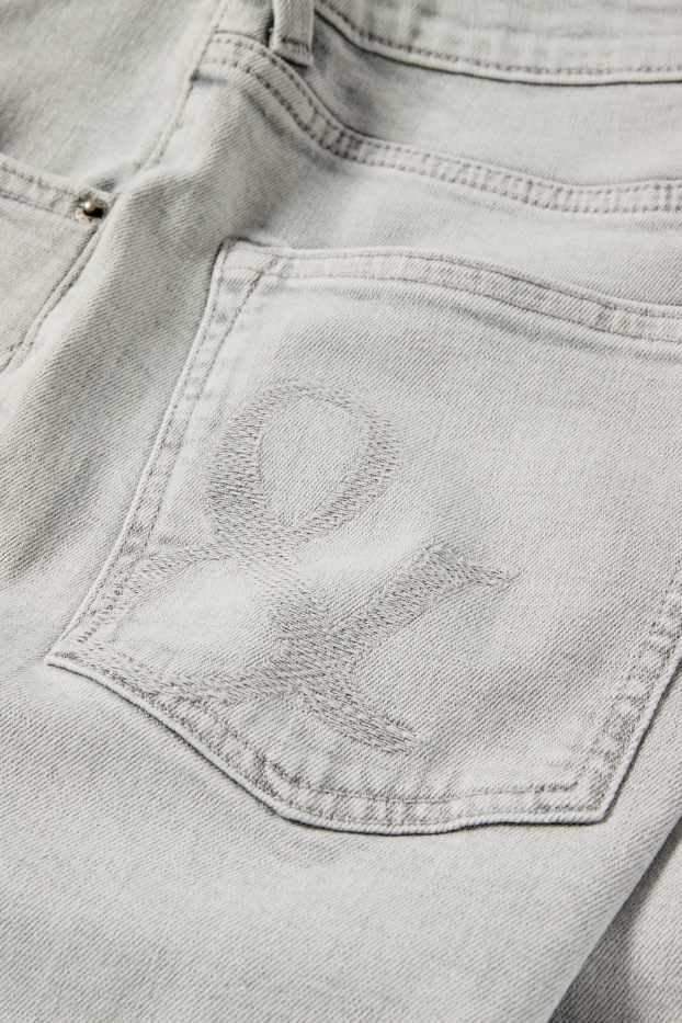 Damen - Boyfriend Jeans - Mid Waist - LYCRA® - helljeansgrau