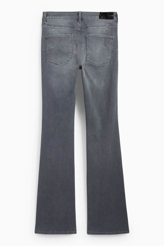 Femmes - Jean bootcut - mid waist - jean galbant - LYCRA® - jean gris