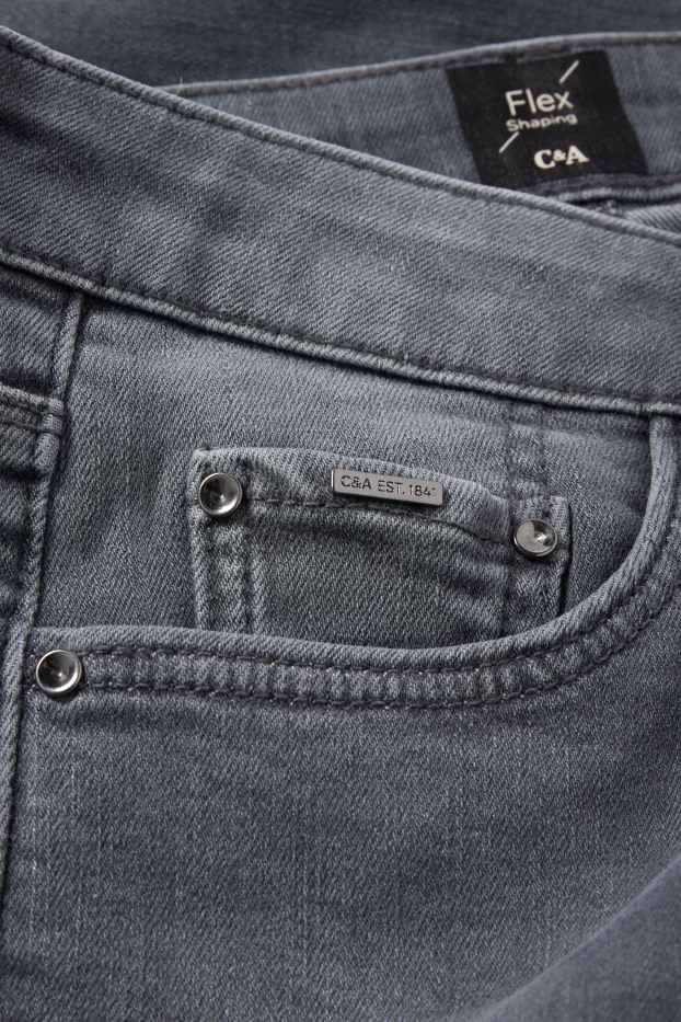 Femmes - Jean bootcut - mid waist - jean galbant - LYCRA® - jean gris